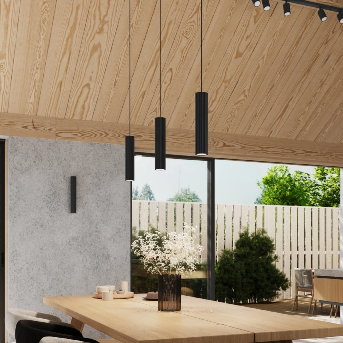 Aluminium Wall Light With Karbon 20 Lamp - Deep Space