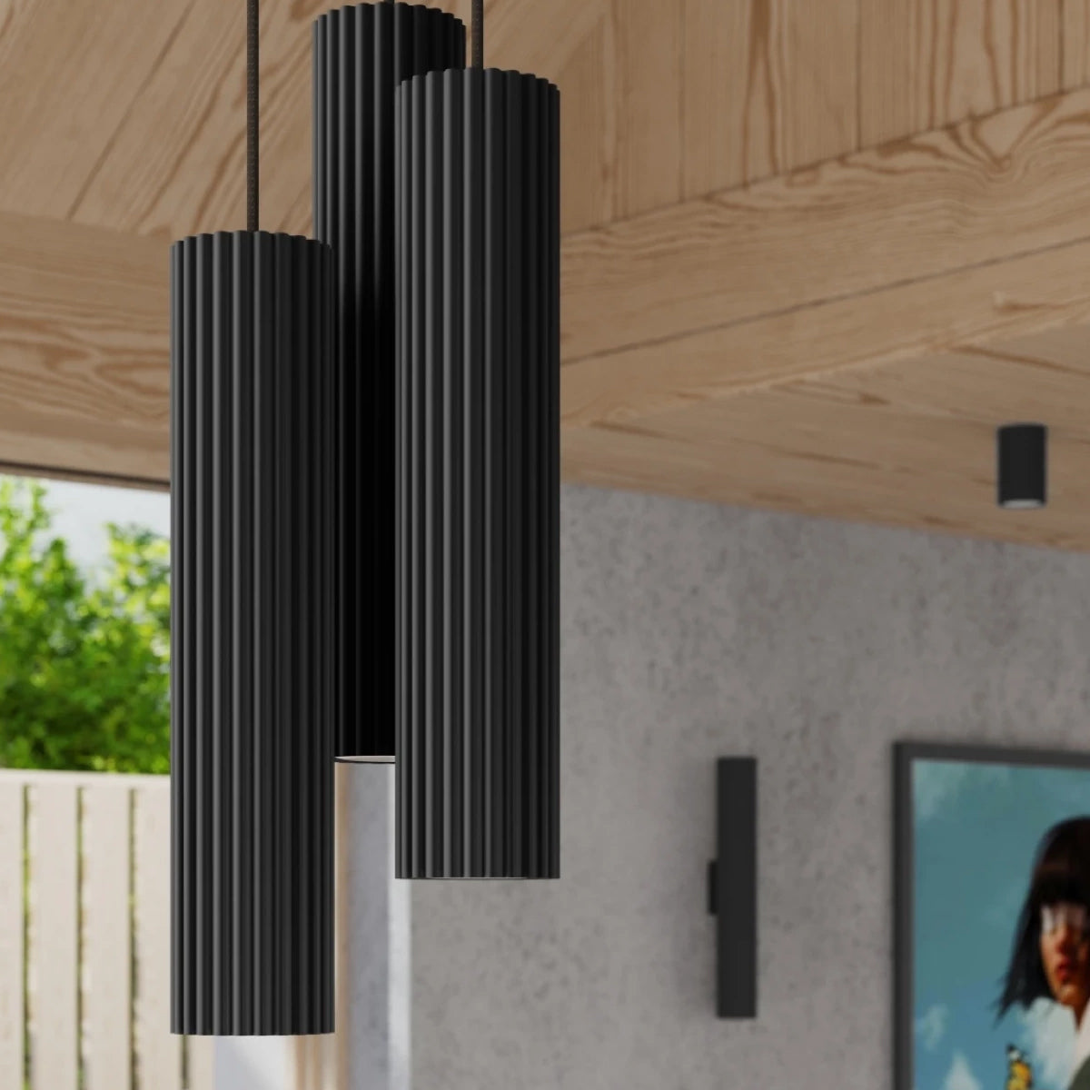 Aluminium Wall Light With Karbon 20 Lamp - Deep Space