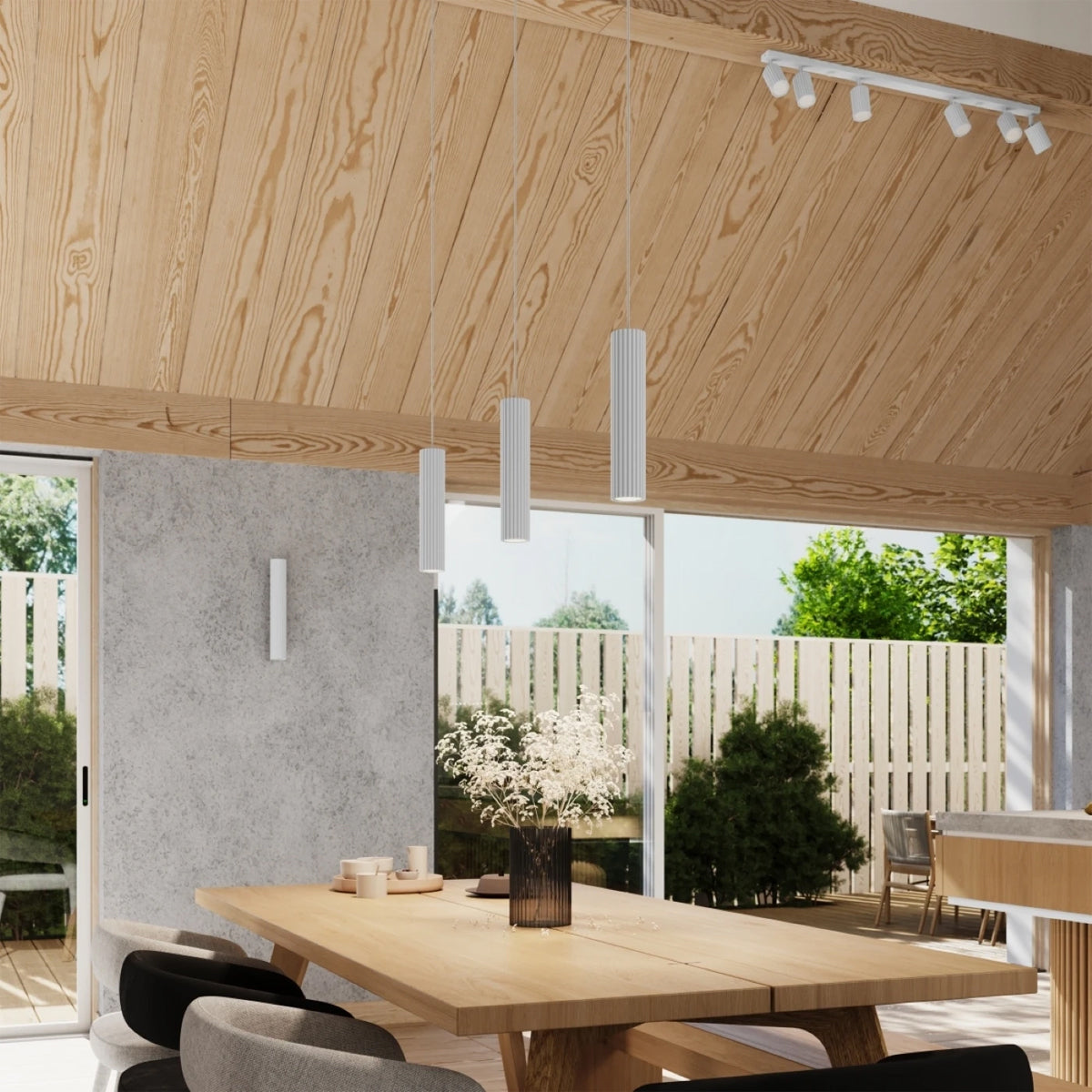 Aluminium Wall Light With Karbon 30 Lamp - Deep Space