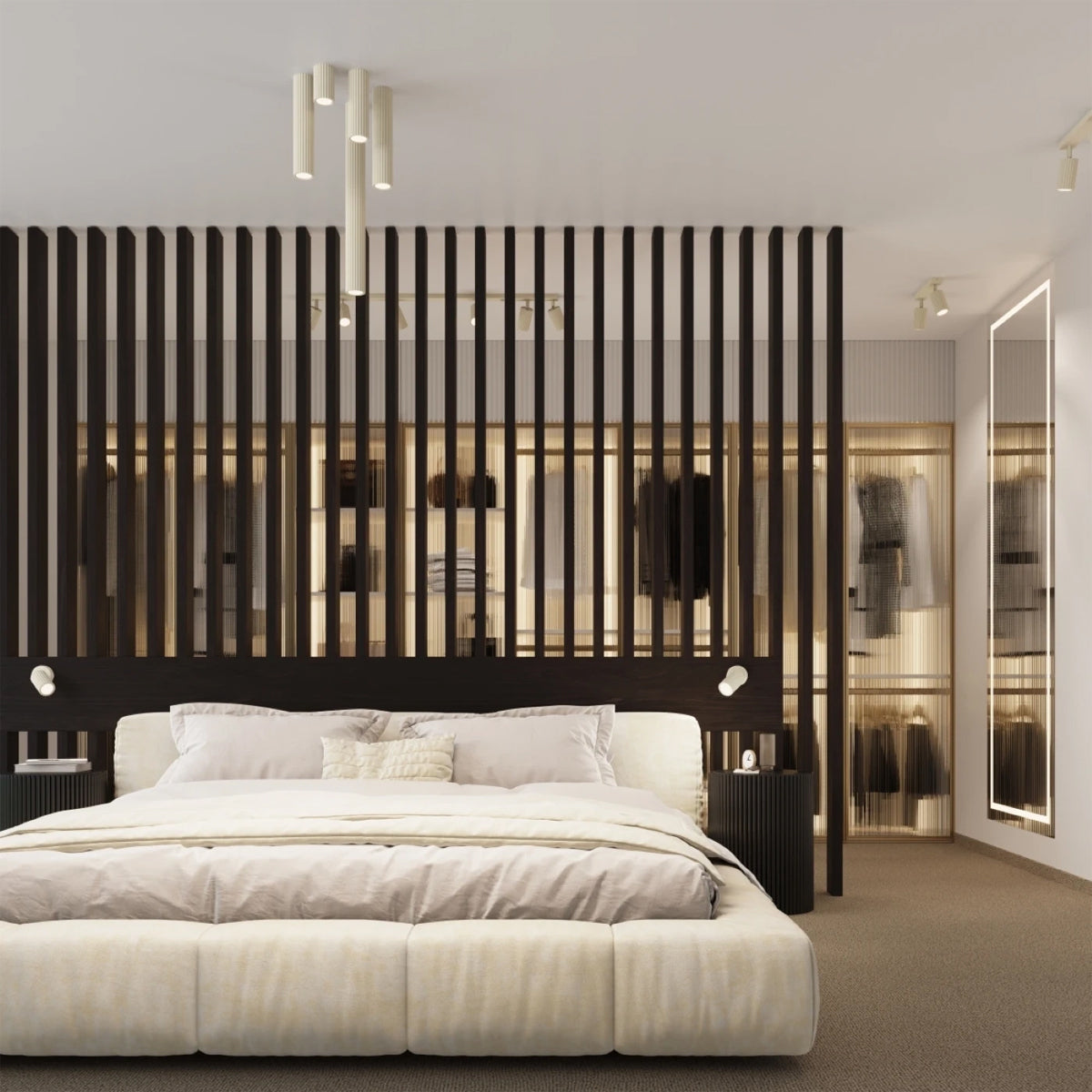 Aluminium Wall Light With Karbon Lamp And With A Switch - Deep Space