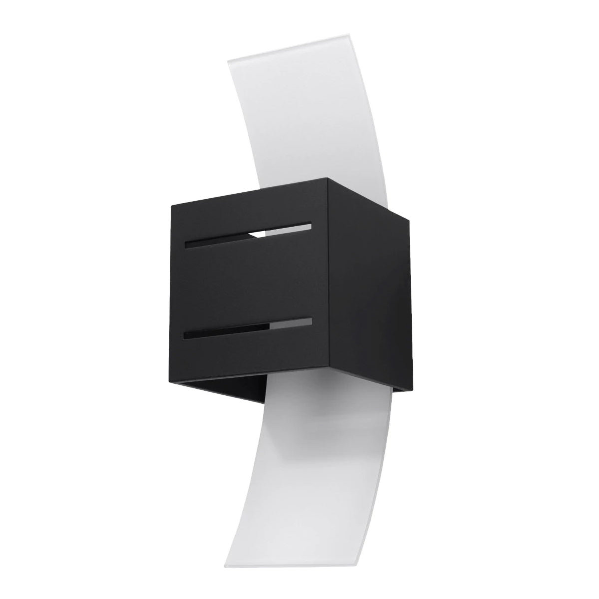 Aluminium Wall Light With Loreto Glass Lamp - Deep Space