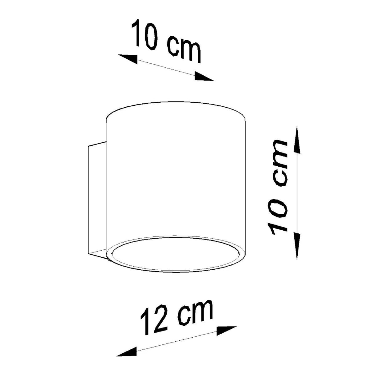 Aluminium Wall Light With Orbis 1 Lamp - Deep Space