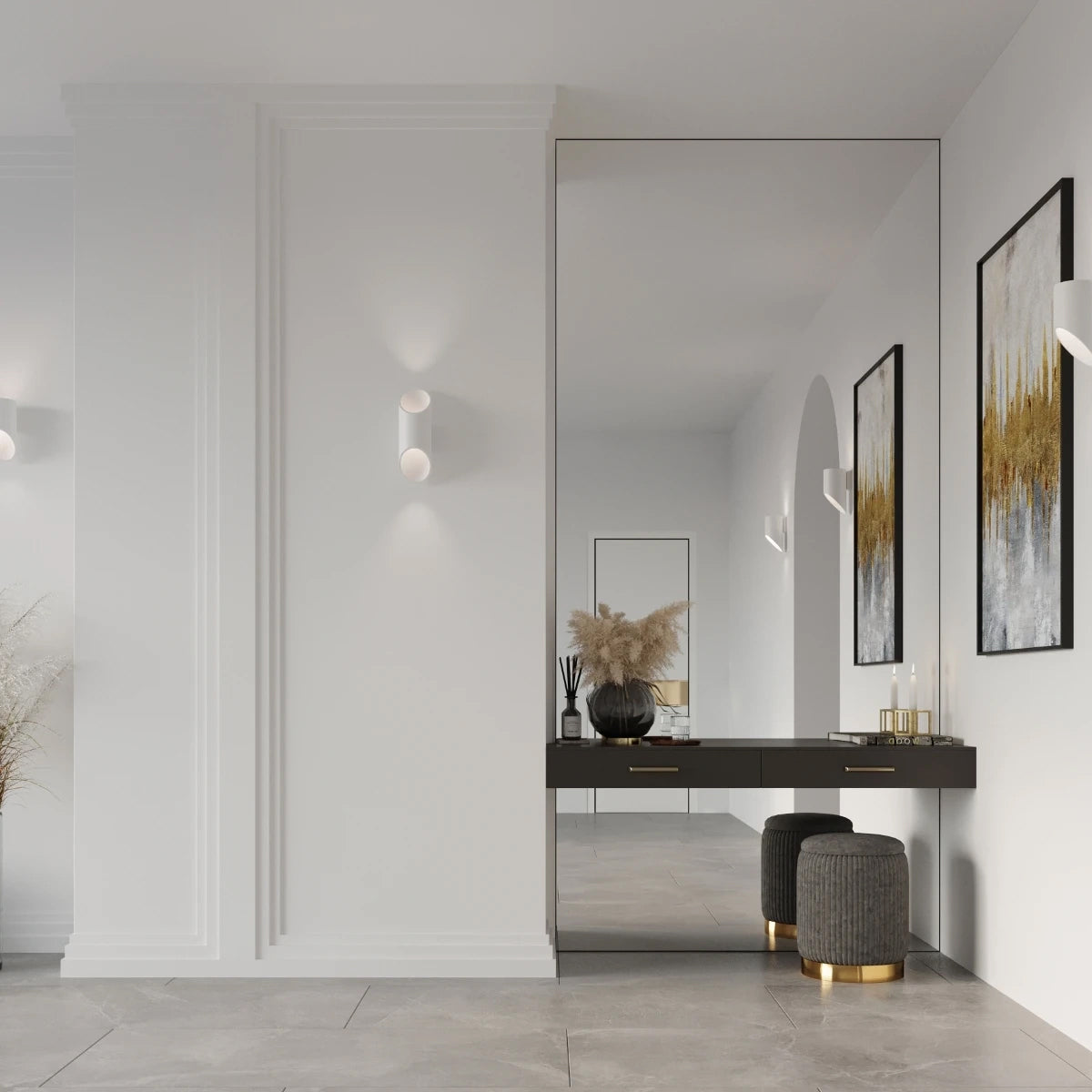 Aluminium Wall Light With Penne 20 Lamp - Ocean Green