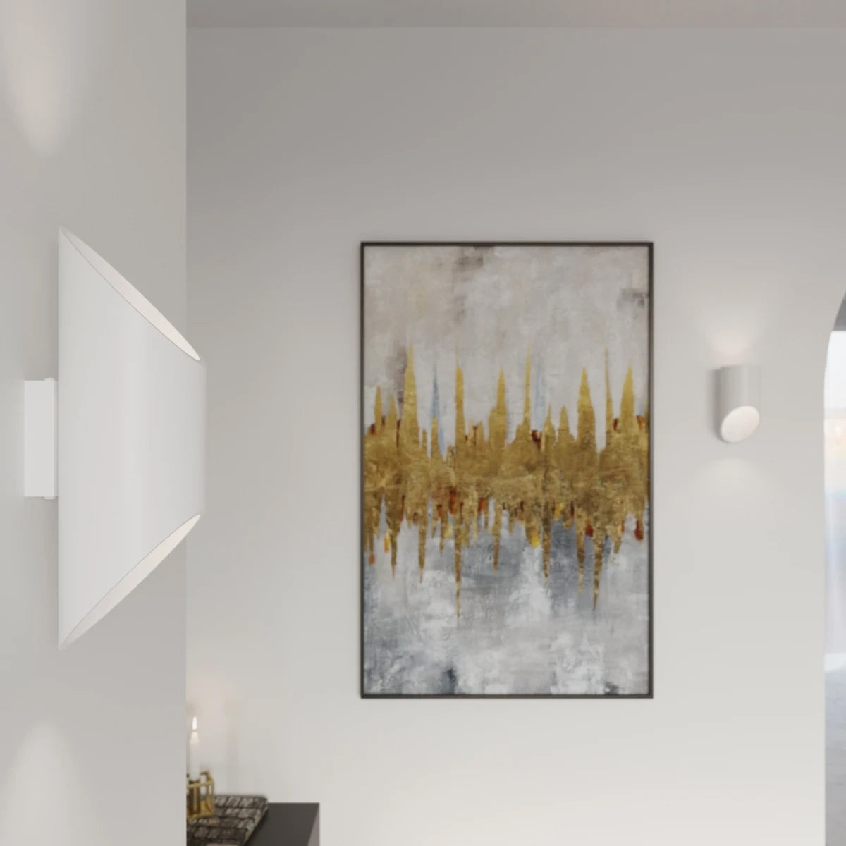 Aluminium Wall Light With Penne 20 Lamp - Ocean Green