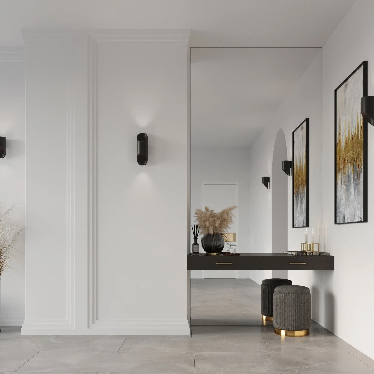 Aluminium Wall Light With Penne 20 Lamp - Ocean Green