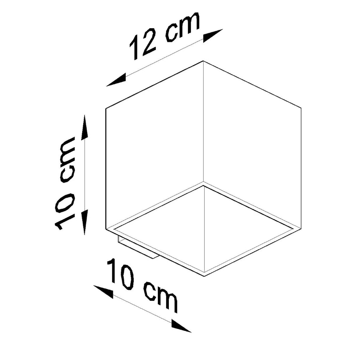 Aluminium Wall Light With Quad 1 Lamp - Deep Space