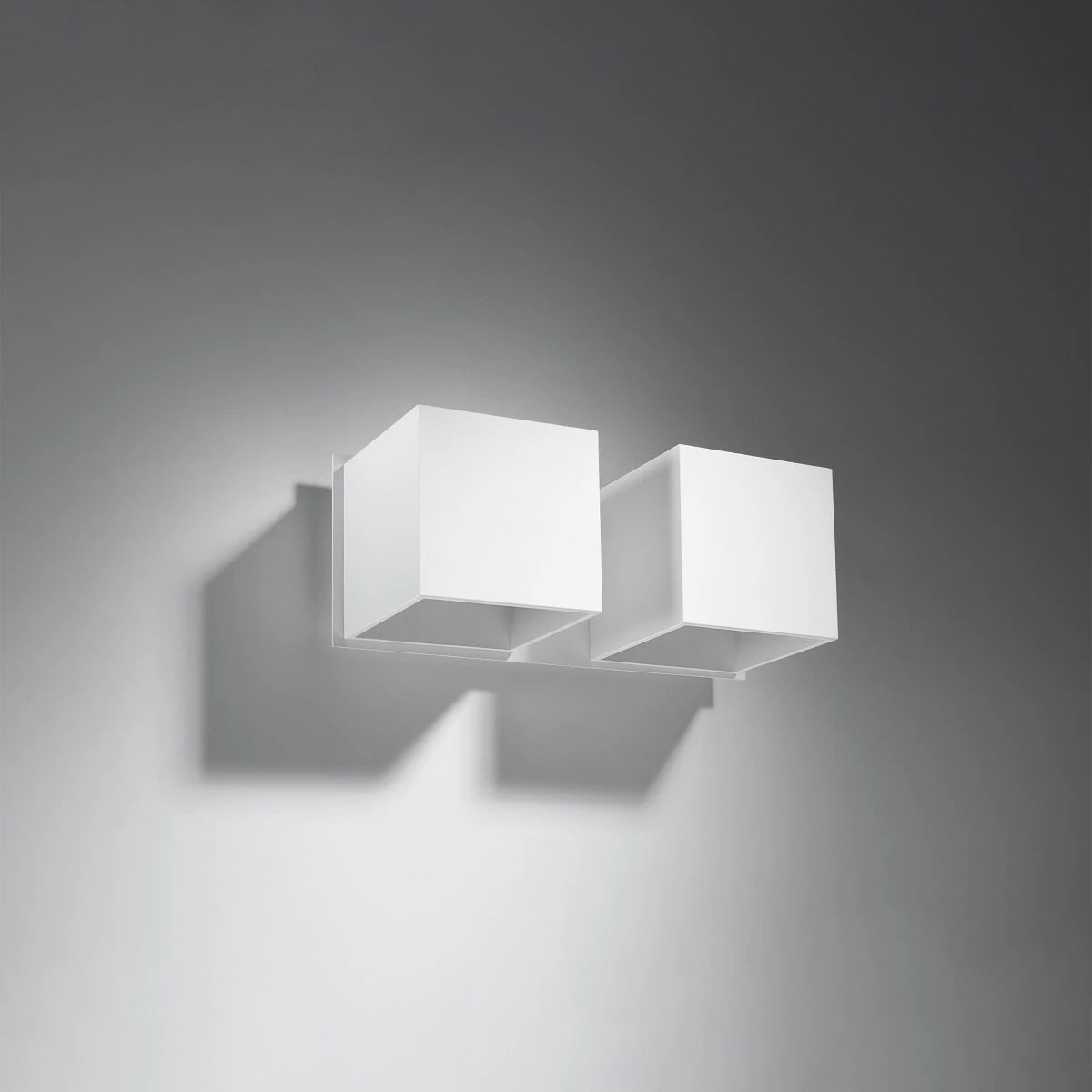 Aluminium Wall Light With Quad 2 Lamp - Deep Space