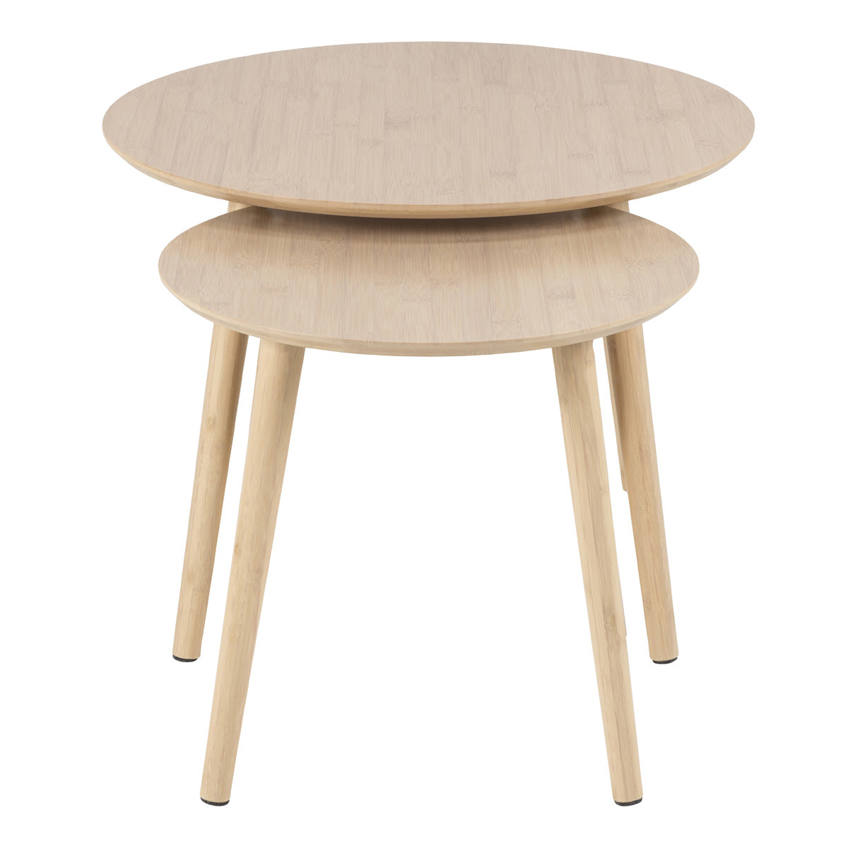 Bamboo Coffee Tables Round in Set Of 2 - Roslin
