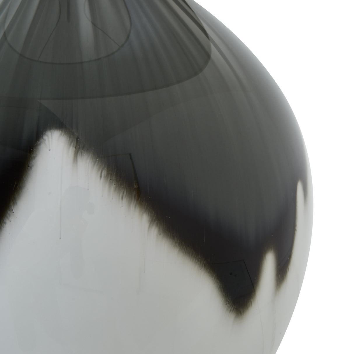 Beige Linen Shade Table Lamp With Grey Shadows Glass Base - Perth