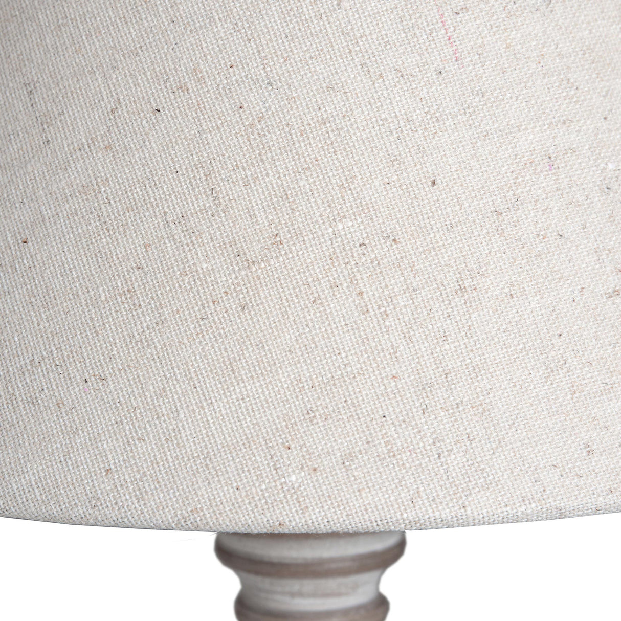 Beige Linen Shade Table Lamp With Neutral Washed Wooden Base - Pella