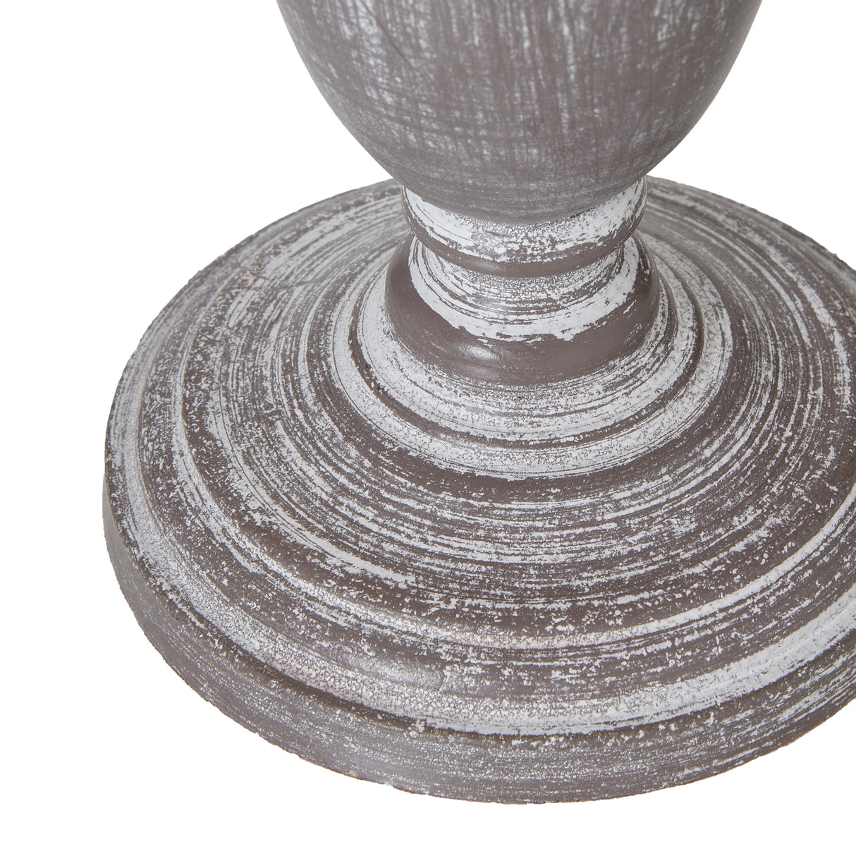 Beige Linen Shade Table Lamp With Weathered Wooden Base - Metis