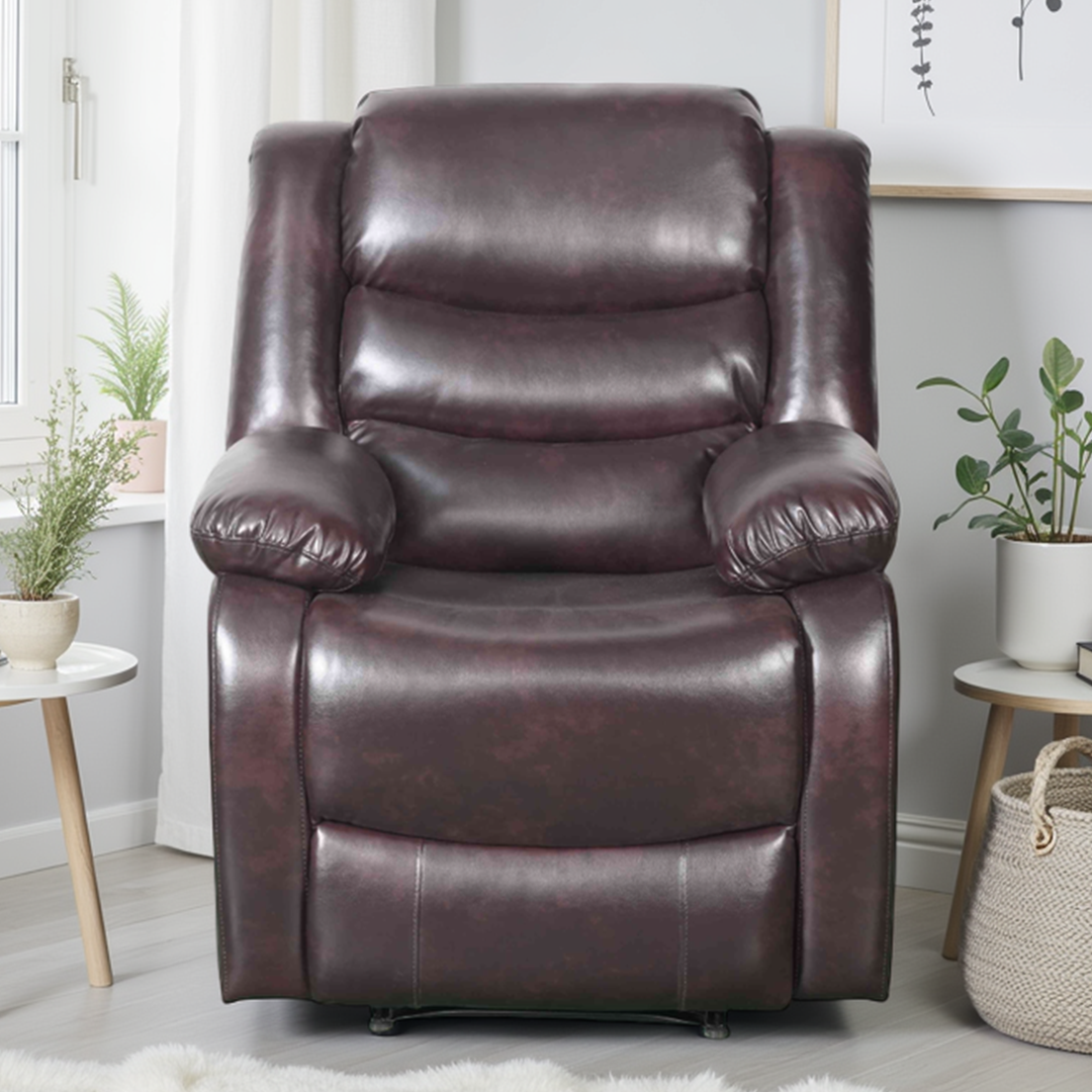 Bonded Leather Armchair Manual Recliner - Conrad