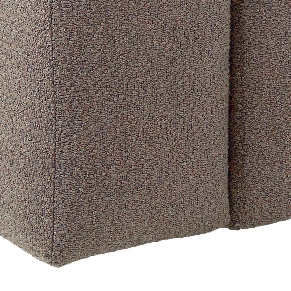 Boucle Fabric 2 Seater Chaise Longue Sofa Facing Left Handed - Midfield