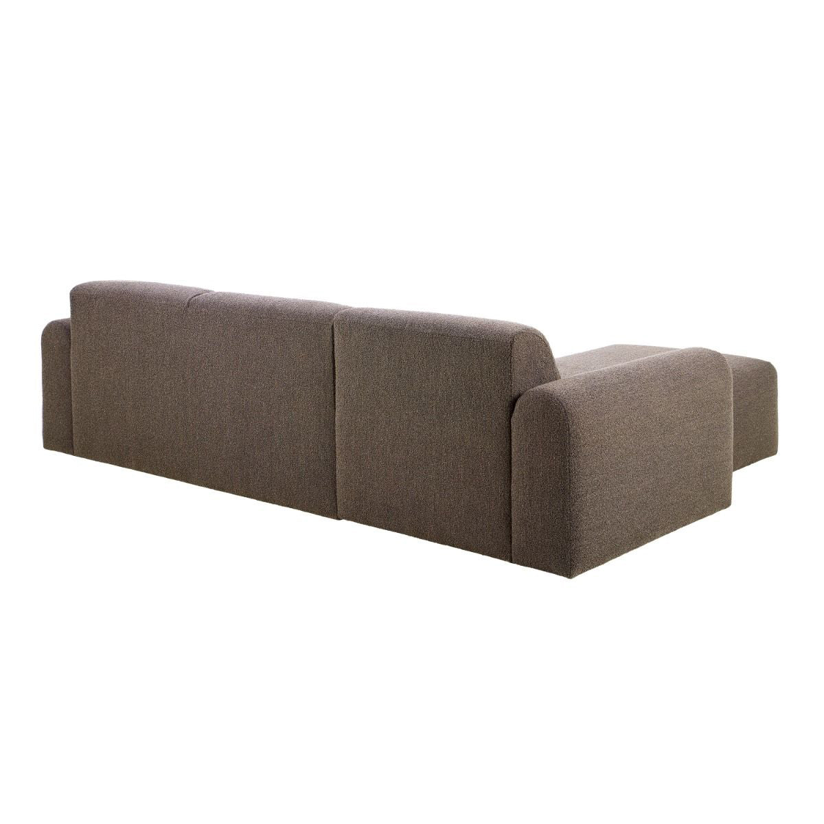 Boucle Fabric 2 Seater Chaise Longue Sofa Facing Left Handed - Midfield