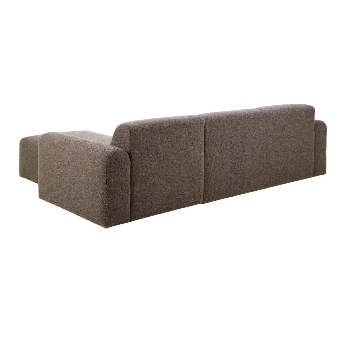 Boucle Fabric 2 Seater Chaise Longue Sofa Facing Right Handed - Midfield