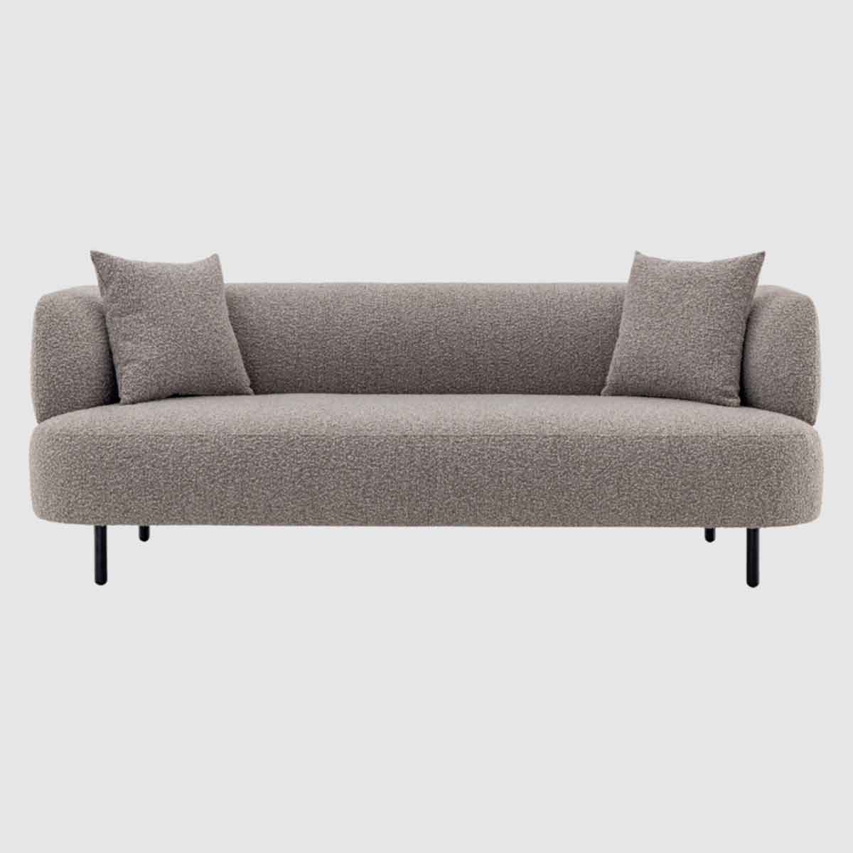 Boucle Fabric 3 Seater Sofa 202cm Wide - Luma