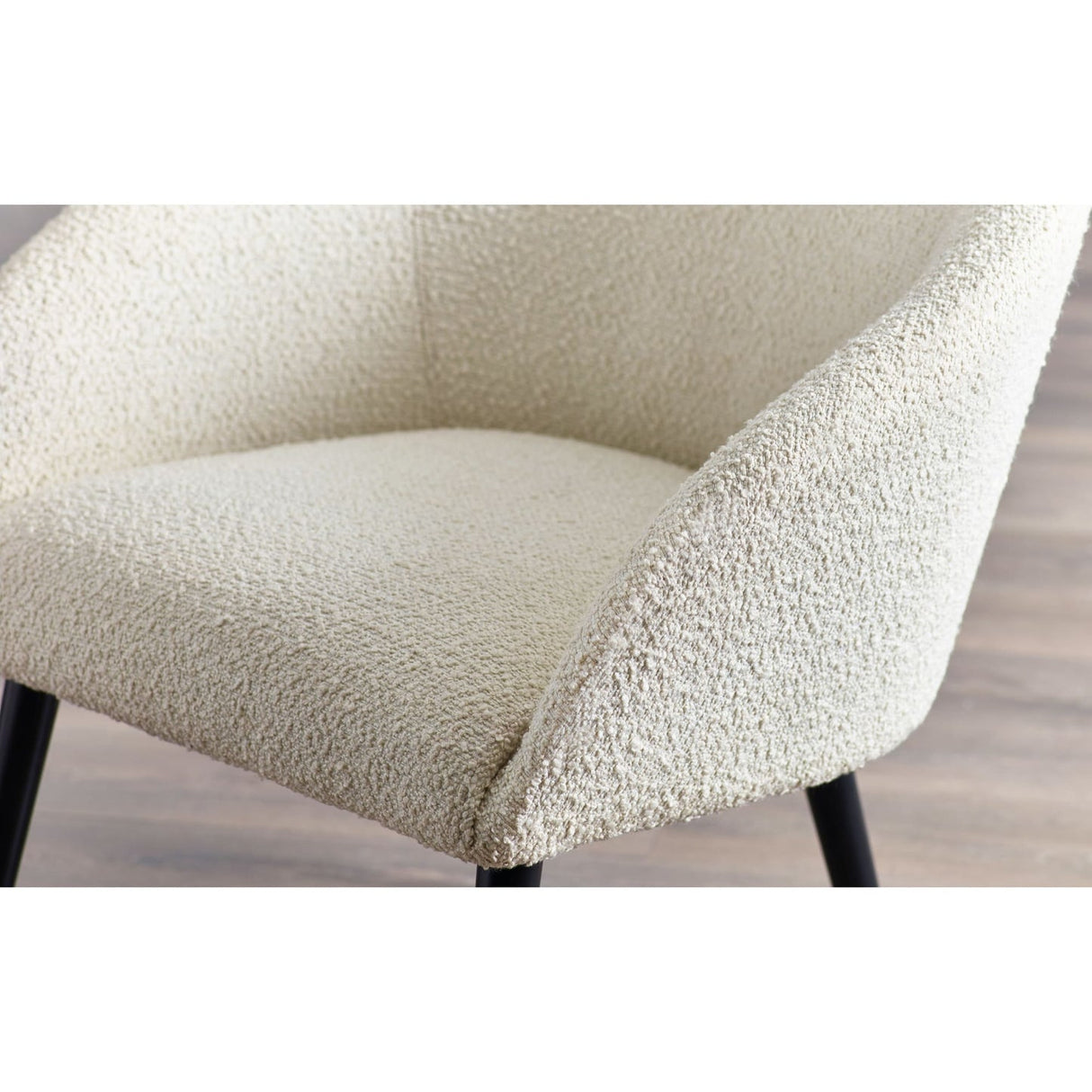 Boucle Fabric Accent Chair - Amari