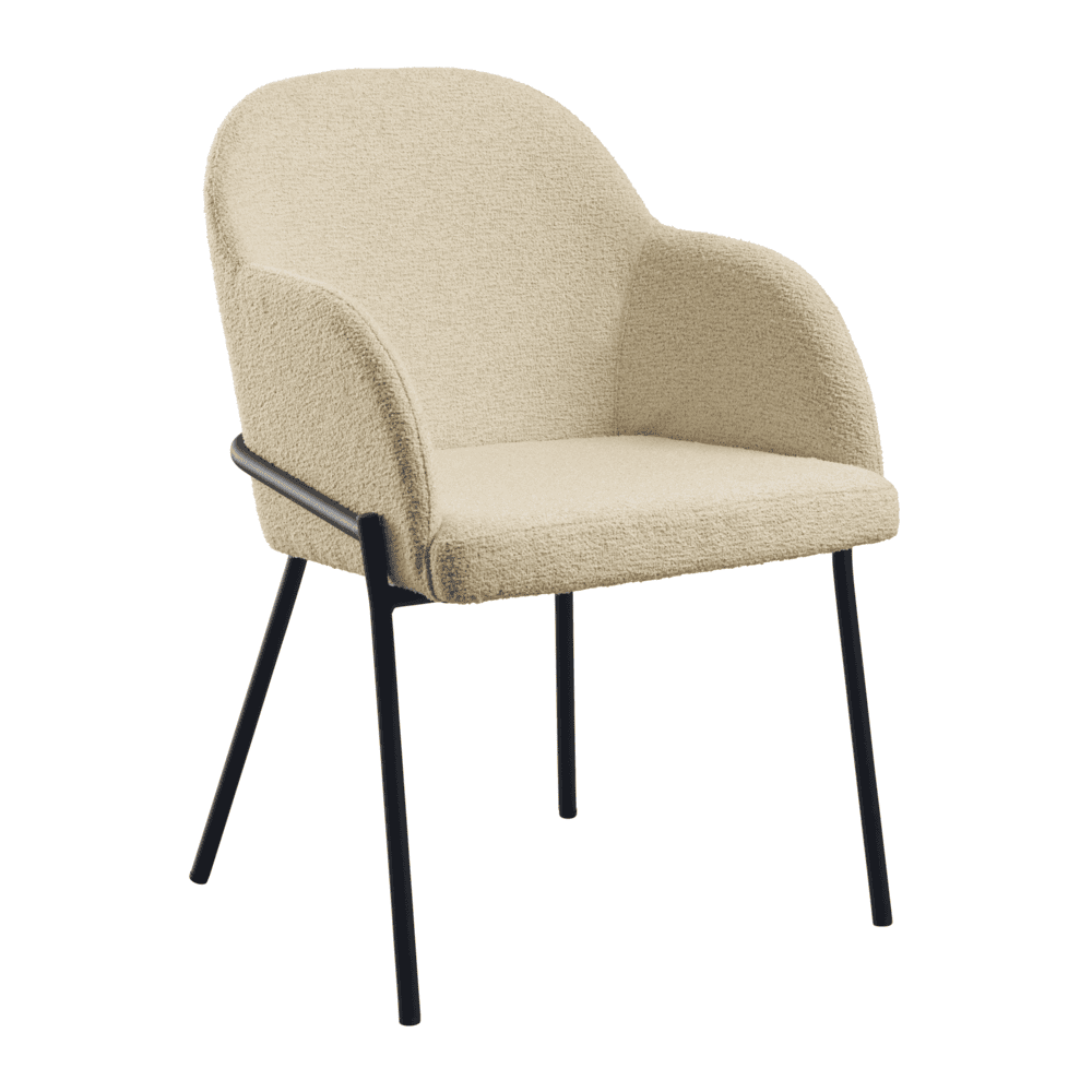 Boucle Fabric Armchair - Westbury