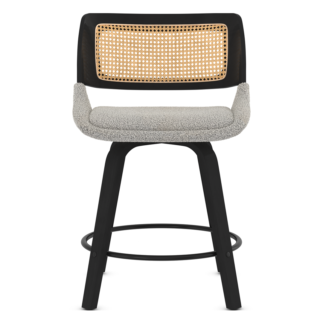 Boucle Fabric Bar Chair - Bromley