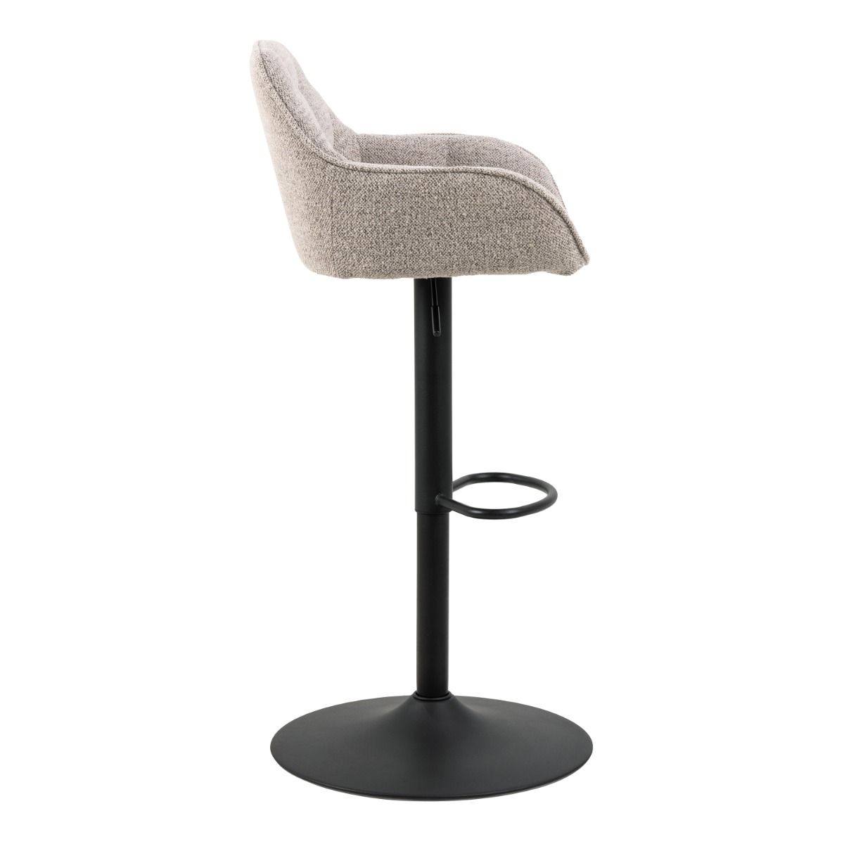 Boucle Fabric Bar Stools in Set Of 2 With Gas-Lift And Swivel Function - Brooke