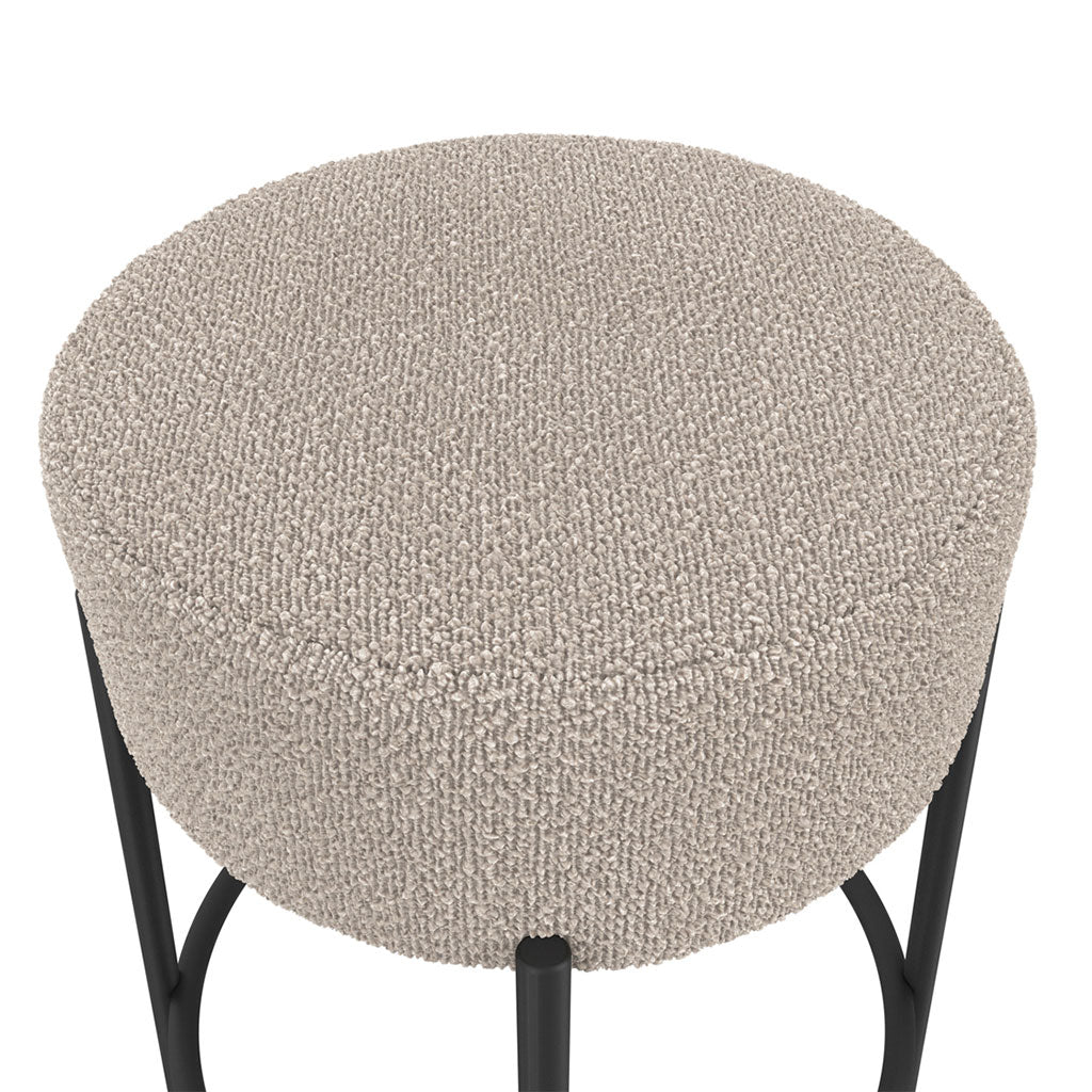 Boucle Fabric Counter Stool - Anais