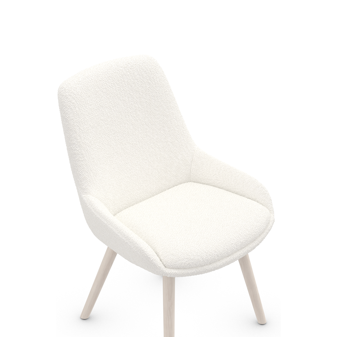 Boucle Fabric Dining Chair - Norsley