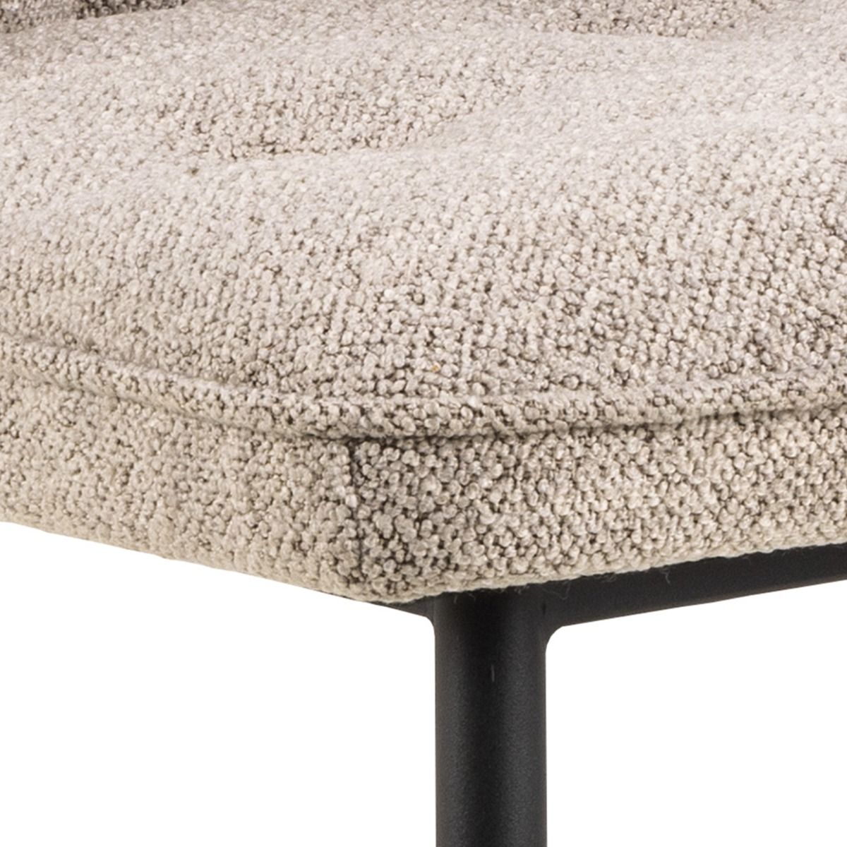 Boucle Fabric Dining Chairs in Set Of 2 - Brooke