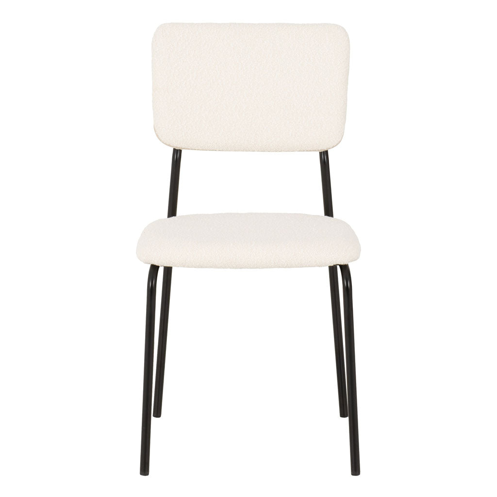 Boucle Fabric Dining Chairs in Set Of 4 - Sheldon