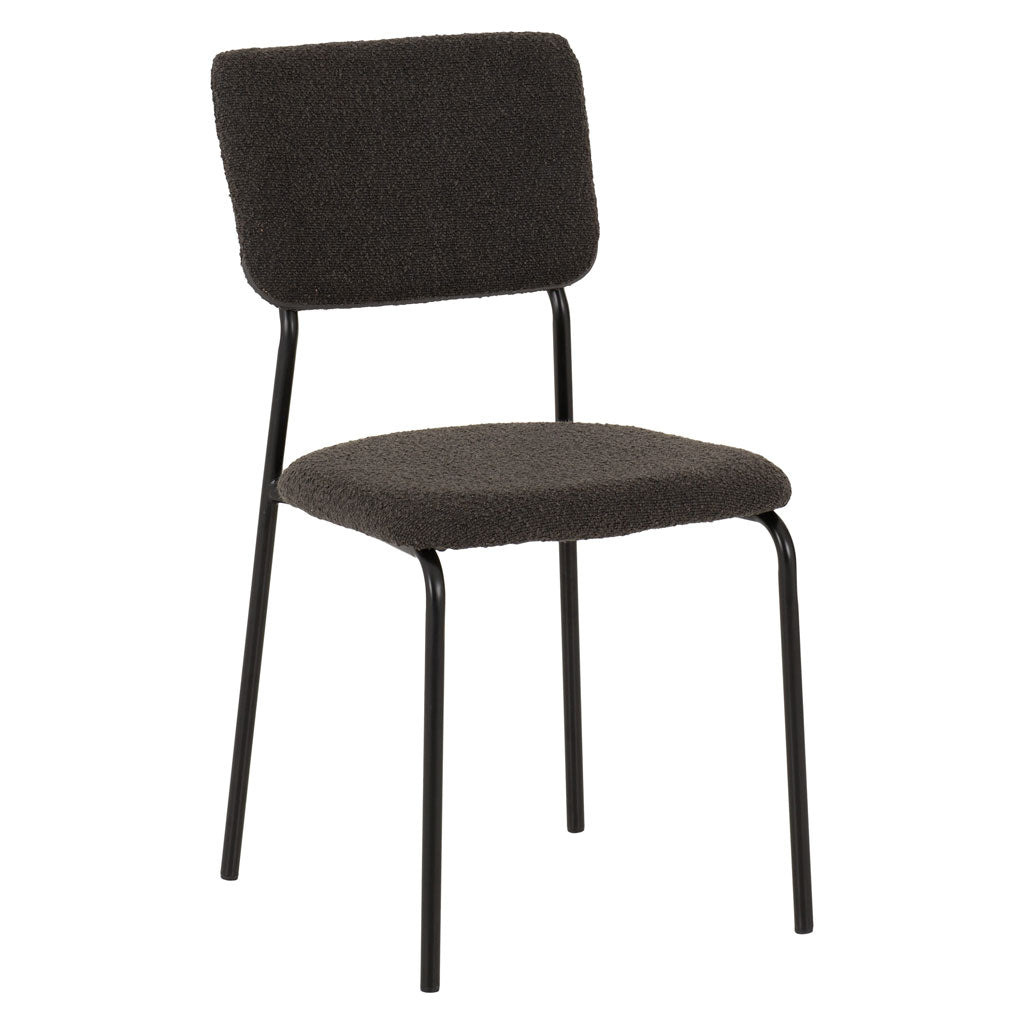 Boucle Fabric Dining Chairs in Set Of 4 - Sheldon