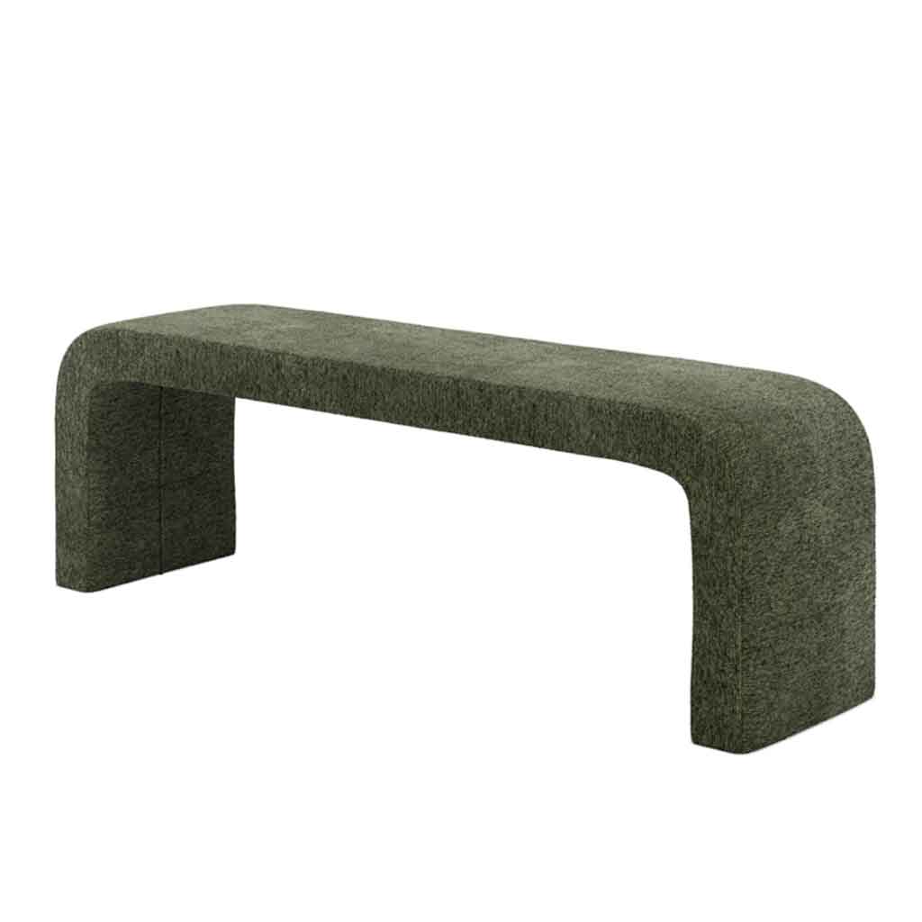 Boucle Fabric Hallway Seating Bench - Ren