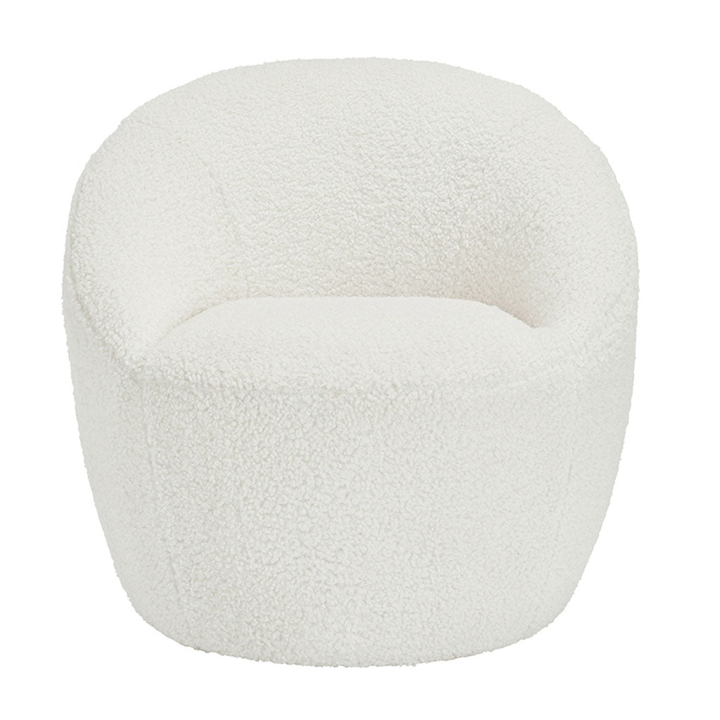 Boucle Fabric Tub Chair - Cocoon
