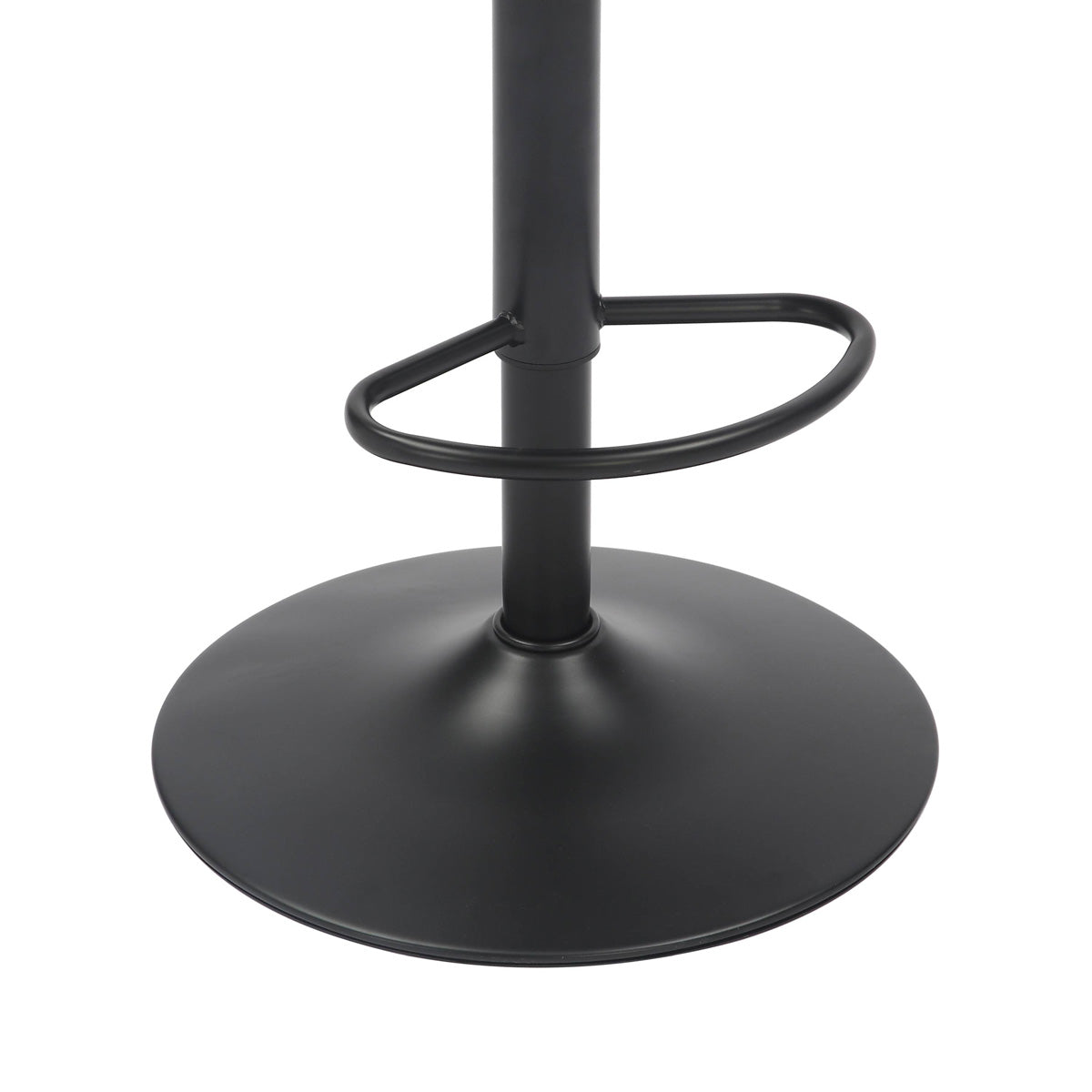 Brushed Velvet Bar Stool With Black Metal Base - Mason