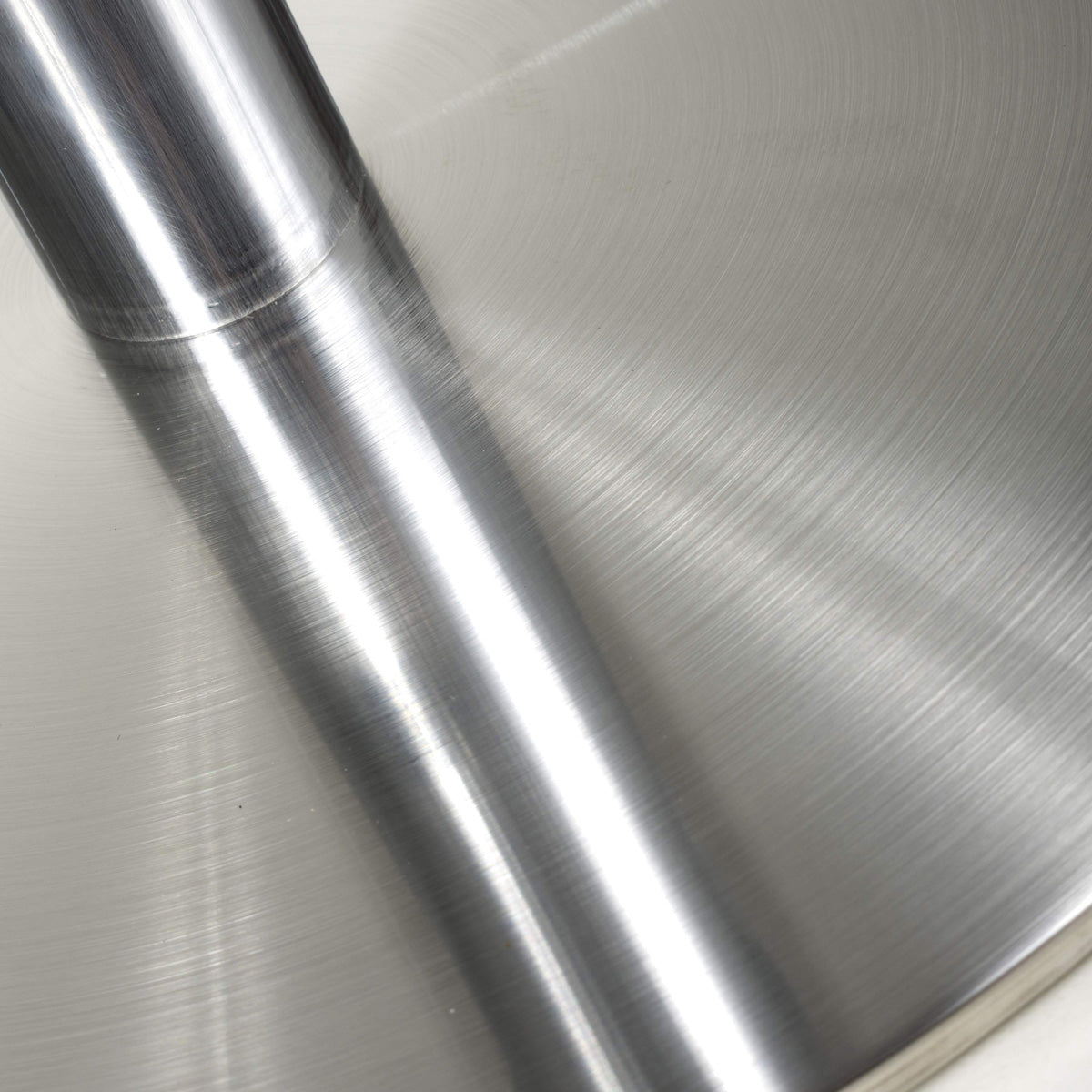 Brushed Velvet Bar Stool With Brushed Stainless Steel Circular Base - Sigma