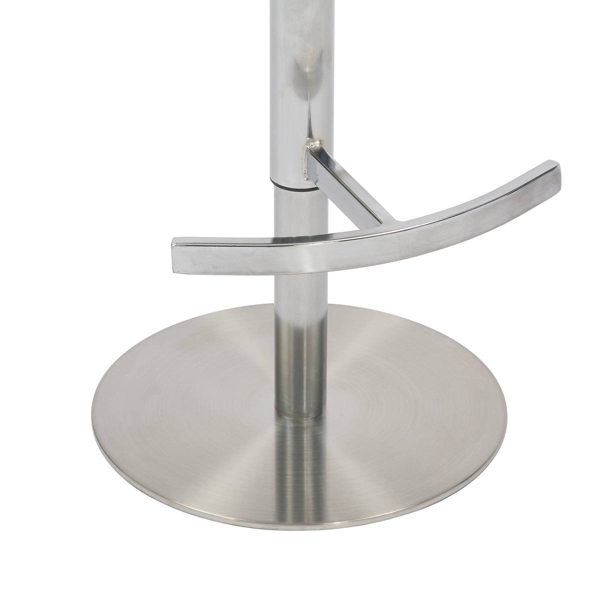 Brushed Velvet Bar Stool With Chrome Metal Base - Mason