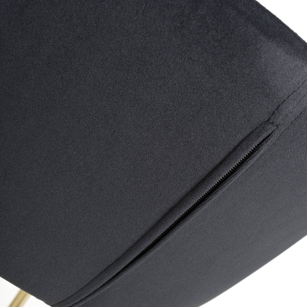 Brushed Velvet Bar Stool With Gold Chrome Metal frame - Volero