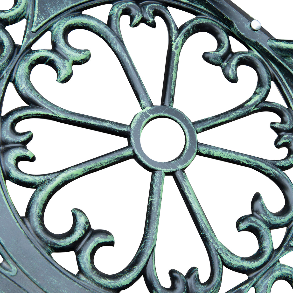 Cast Aluminum 2 Seater Garden Bench - Velmora