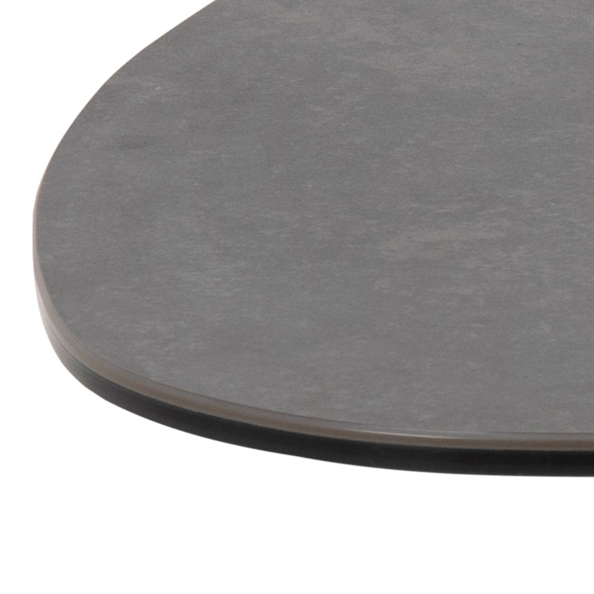 Ceramic Coffee Table 84cm Wide Plectrum Shape - Barnsley