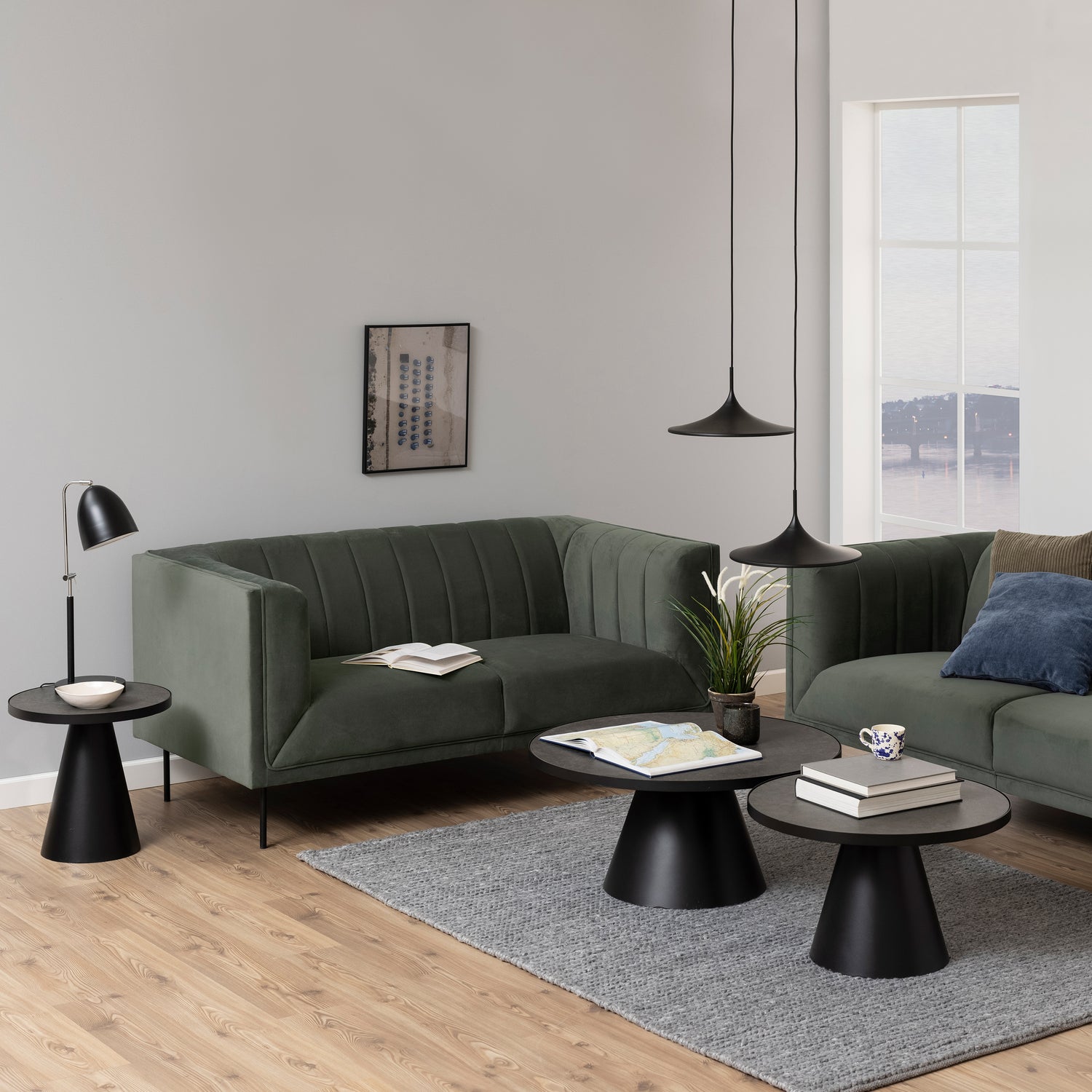 Ceramic Coffee Table 85.7cm Wide Round - Soli