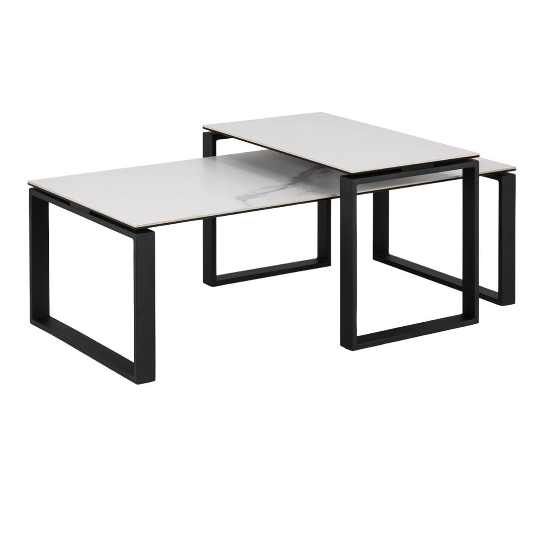 Ceramic Coffee Table in Set Of 2 - Katrine