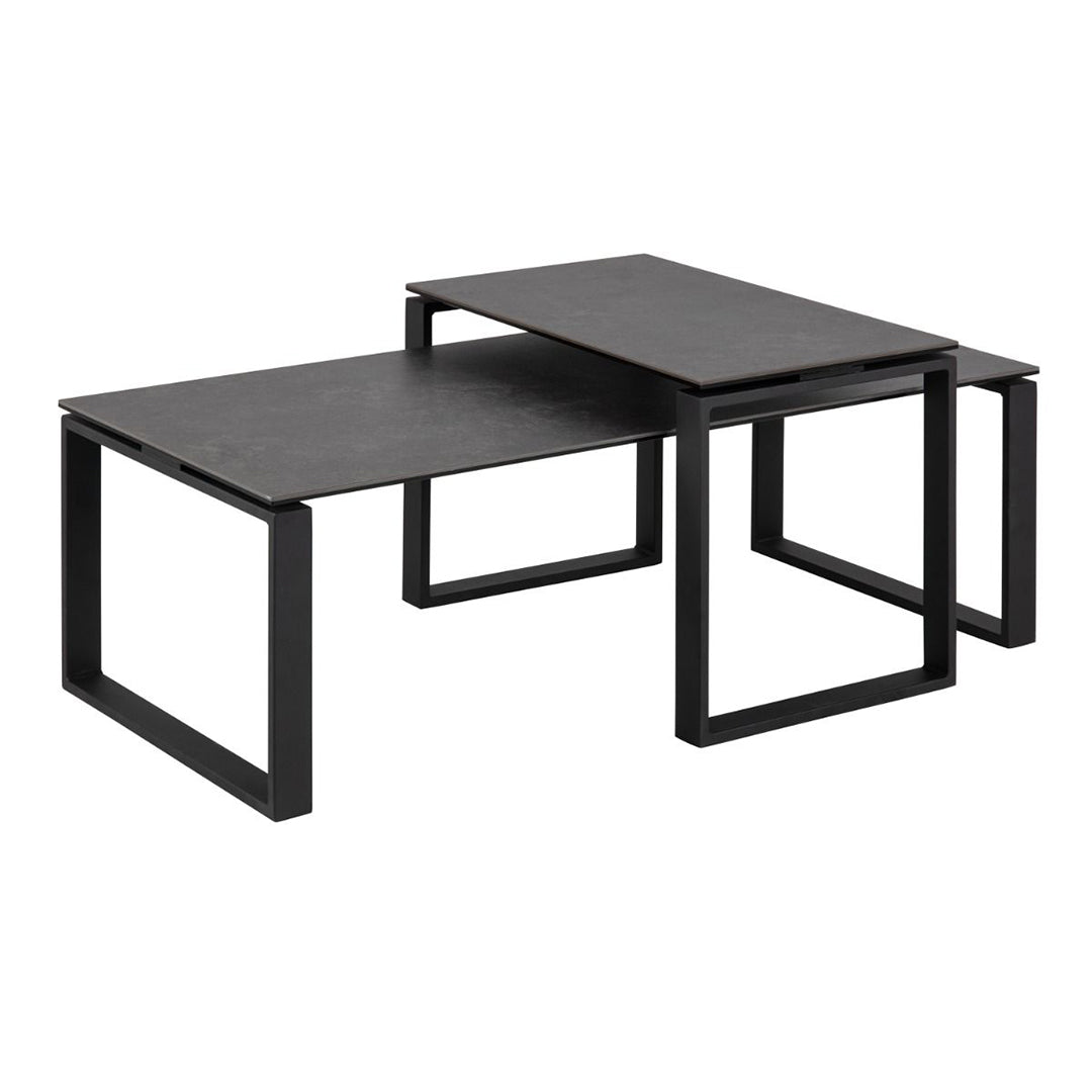 Ceramic Coffee Table in Set Of 2 - Katrine