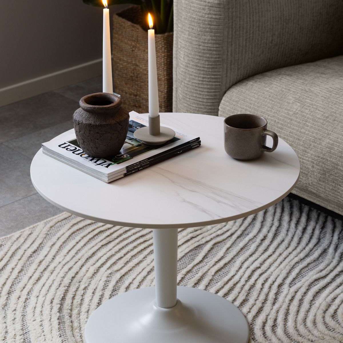 Ceramic Coffee Table Round - Malta