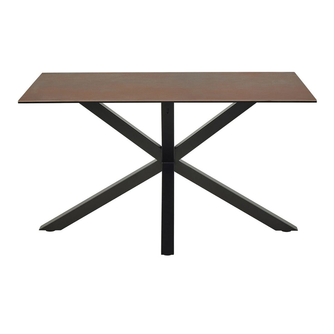 Ceramic Dining Table With 4 Dean Swivel Beige Dining Chairs - Heaven