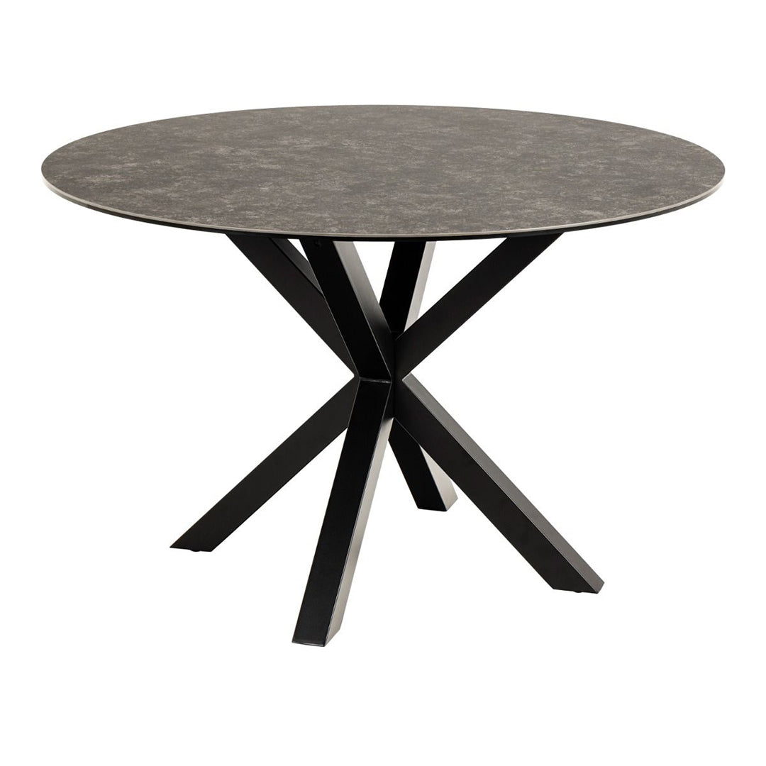 Ceramic Dining Table for 4 People 119cm Wide Round - Heaven