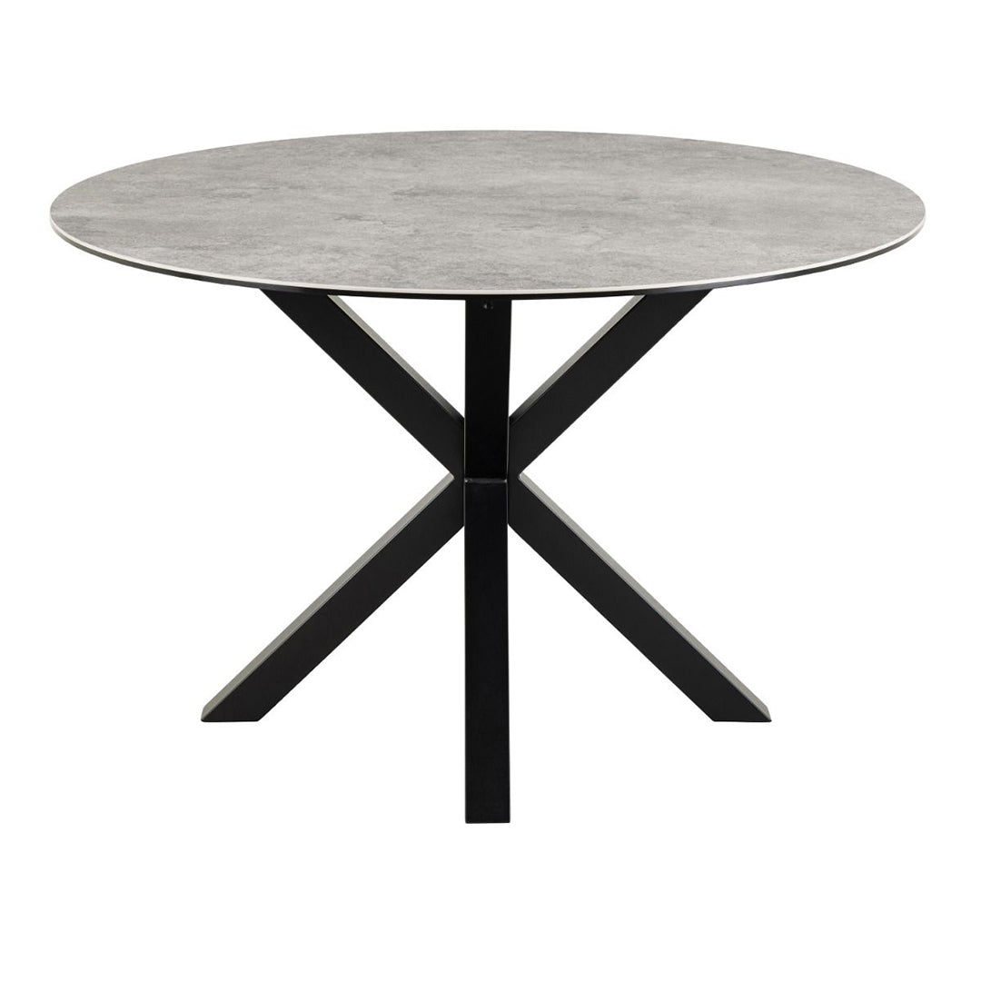 Ceramic Dining Table for 4 People 119cm Wide Round - Heaven