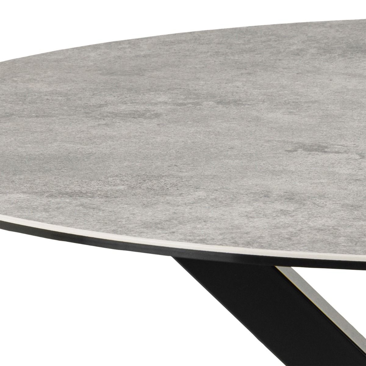 Ceramic Dining Table for 4 People 119cm Wide Round - Heaven