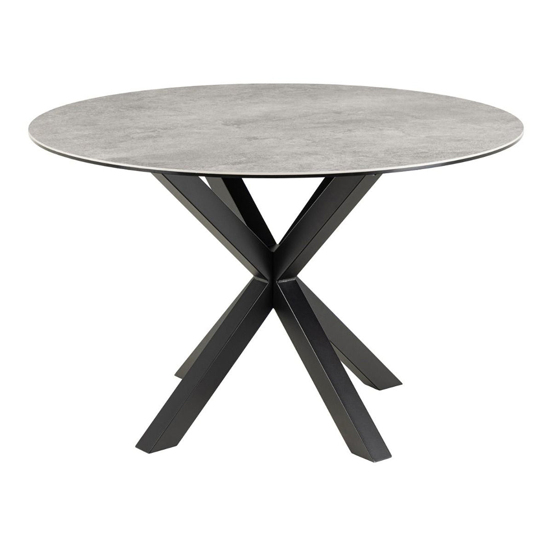 Ceramic Dining Table for 4 People 119cm Wide Round - Heaven