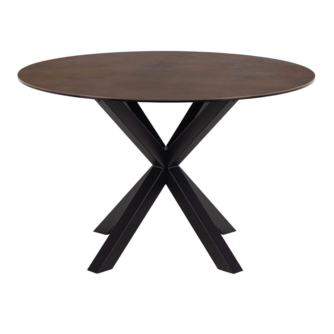 Ceramic Dining Table for 4 People 119cm Wide Round - Heaven