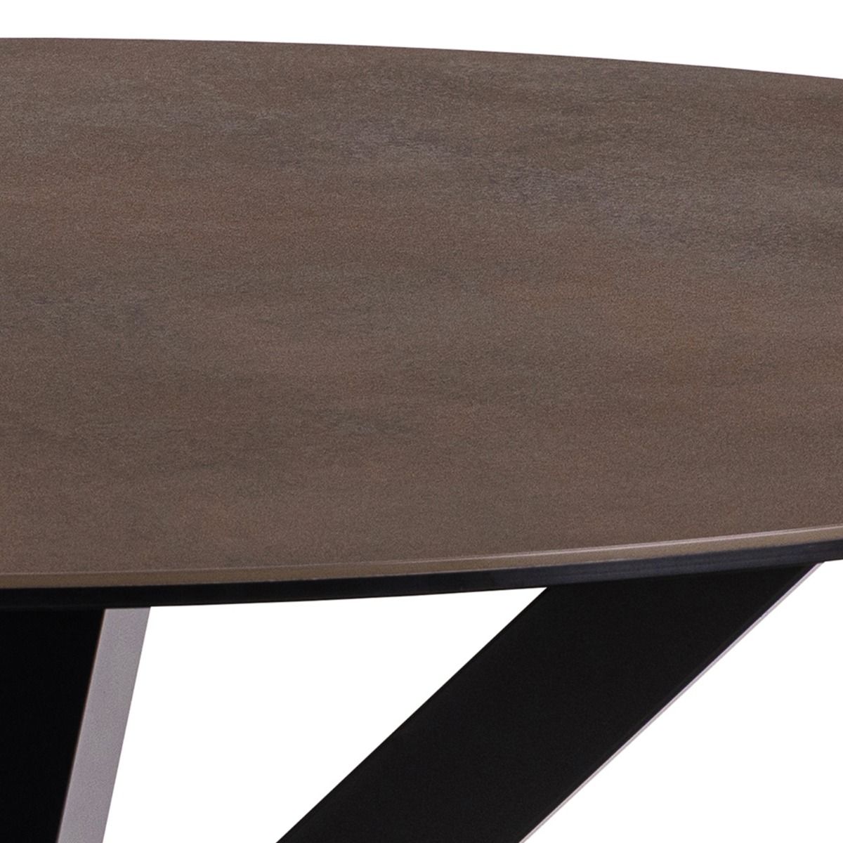 Ceramic Dining Table for 4 People 119cm Wide Round - Heaven