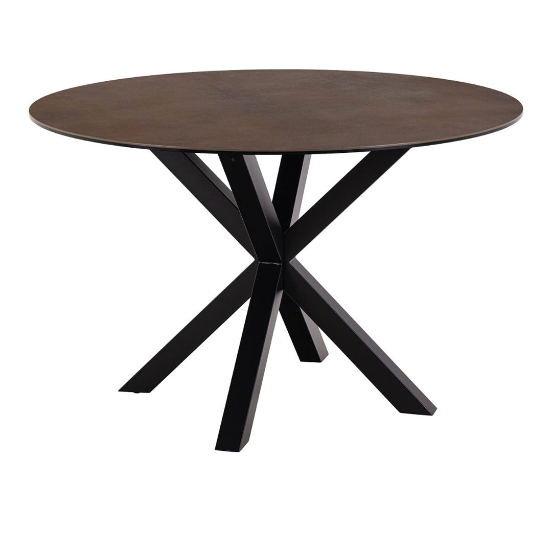 Ceramic Dining Table for 4 People 119cm Wide Round - Heaven