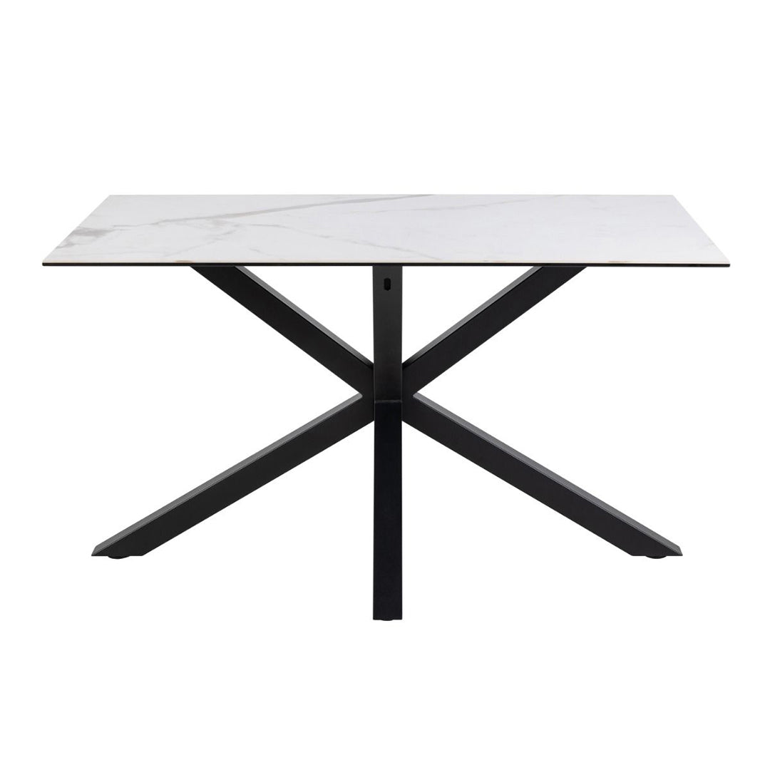 Ceramic Dining Table for 4 People 135cm Wide Rectangular - Heaven